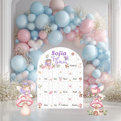 Personalized Fairy First Birthday Photo Board, Centerpieces, Whimsical First Birthday, Princess, Fairy Theme Party Cutouts, Party Props