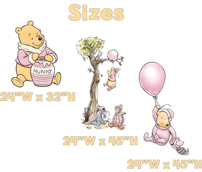 Pink Honey Bear Party Cutouts, Baby Shower Decoration, Baby Girl, Outdoor Decor, Christmas Decor, Yard Sign