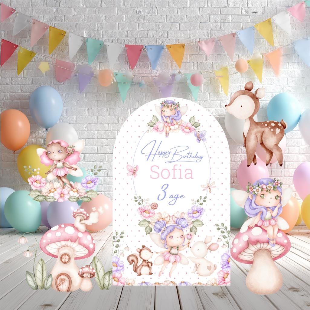 Fairy First Birthday Cutouts, Fairy Baby Shower, Fairy Garden, Fairy House, 1st Birthday, Welcome Sign, Woodland Birthday, Party Props