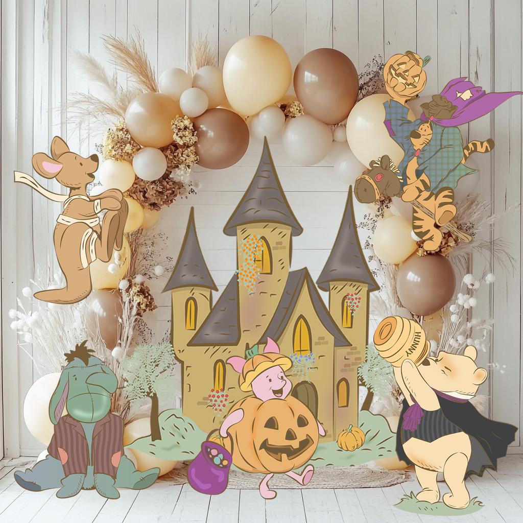 Halloween Honey Bear Cutouts, Yard Art, Spooky Decor, Halloween Decor, Baby Shower Decor, Yard Sign, Halloween Party Props