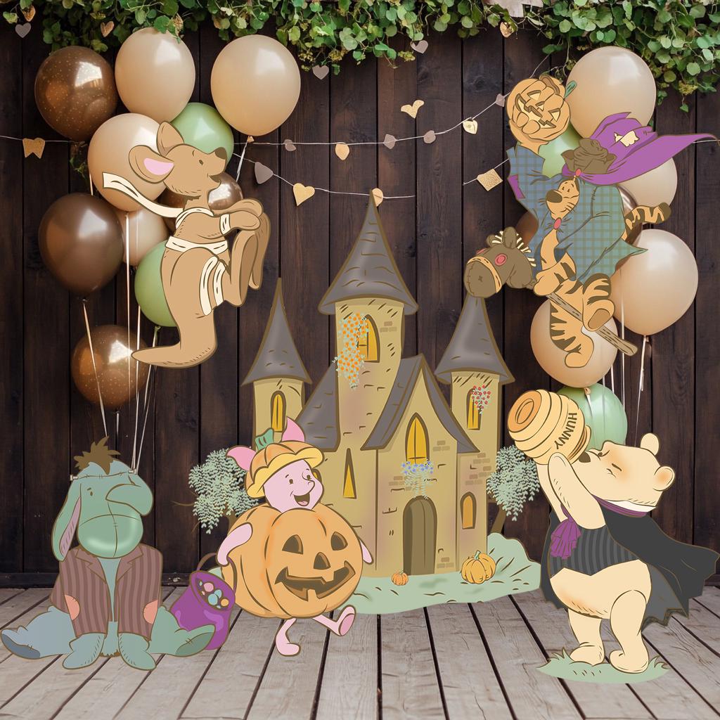 Halloween Honey Bear Cutouts, Yard Art, Spooky Decor, Halloween Decor, Baby Shower Decor, Yard Sign, Halloween Party Props