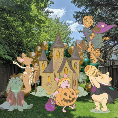 Halloween Honey Bear Cutouts — custom party decor, printed and cut to shape