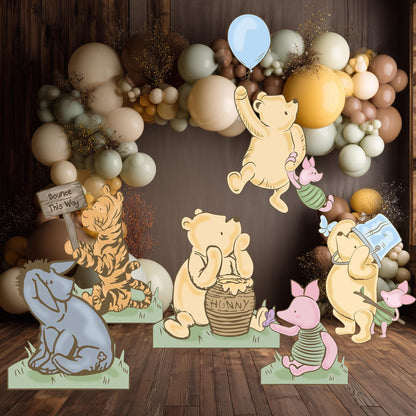 Classic Honey Bear Cutout Decoration, Blue Baby Shower Decor, Backdrop Decor, Baby Boy, Honey Bear, Boy Birthday, Party Props, Yard Art