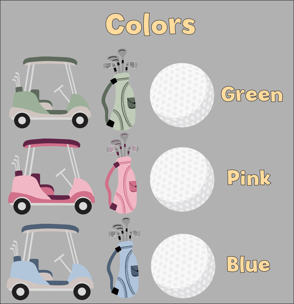 Golf Party Double-Sided Table Centerpieces Set 3, Hole in One, Baby Shower, Nursery Decor, Table Decor, 1st Birthday Decoration, Golf Cutout