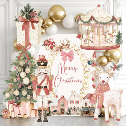 Christmas Arch Backdrop Cutouts, Nutcracker Baby Shower, Lawn Sign, Outdoor Decor, Christmas Village, Winter Decor, Christmas Party Decor