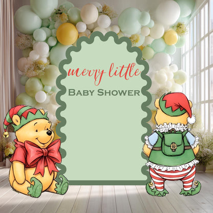Merry Little Baby Shower — custom party decor, printed and cut to shape