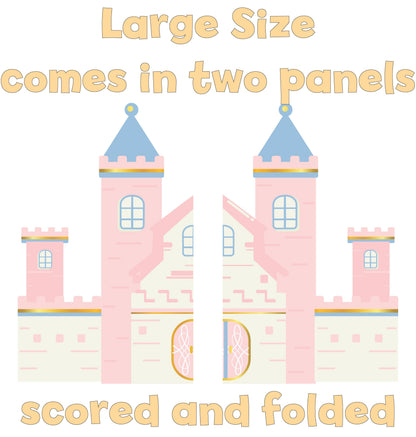 Pink Castle Cutout, Princess Party Decor, First Birthday, Fantasy, Princess Castle, Girls Baby Shower, Castle Backdrop