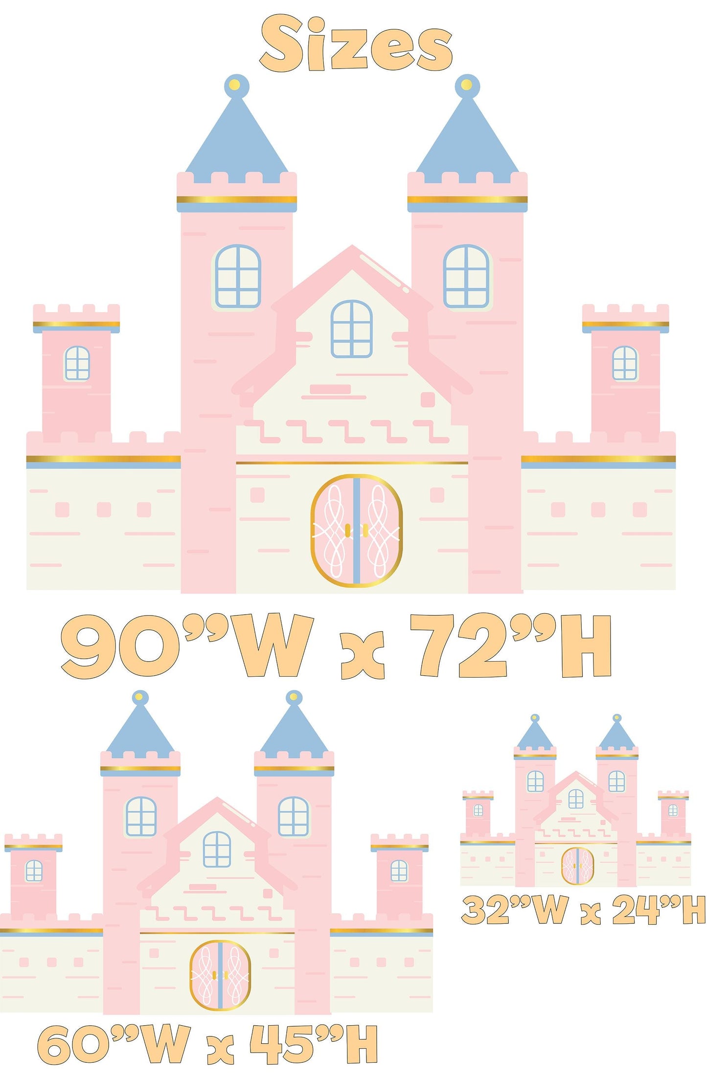 Pink Castle Cutout, Princess Party Decor, First Birthday, Fantasy, Princess Castle, Girls Baby Shower, Castle Backdrop