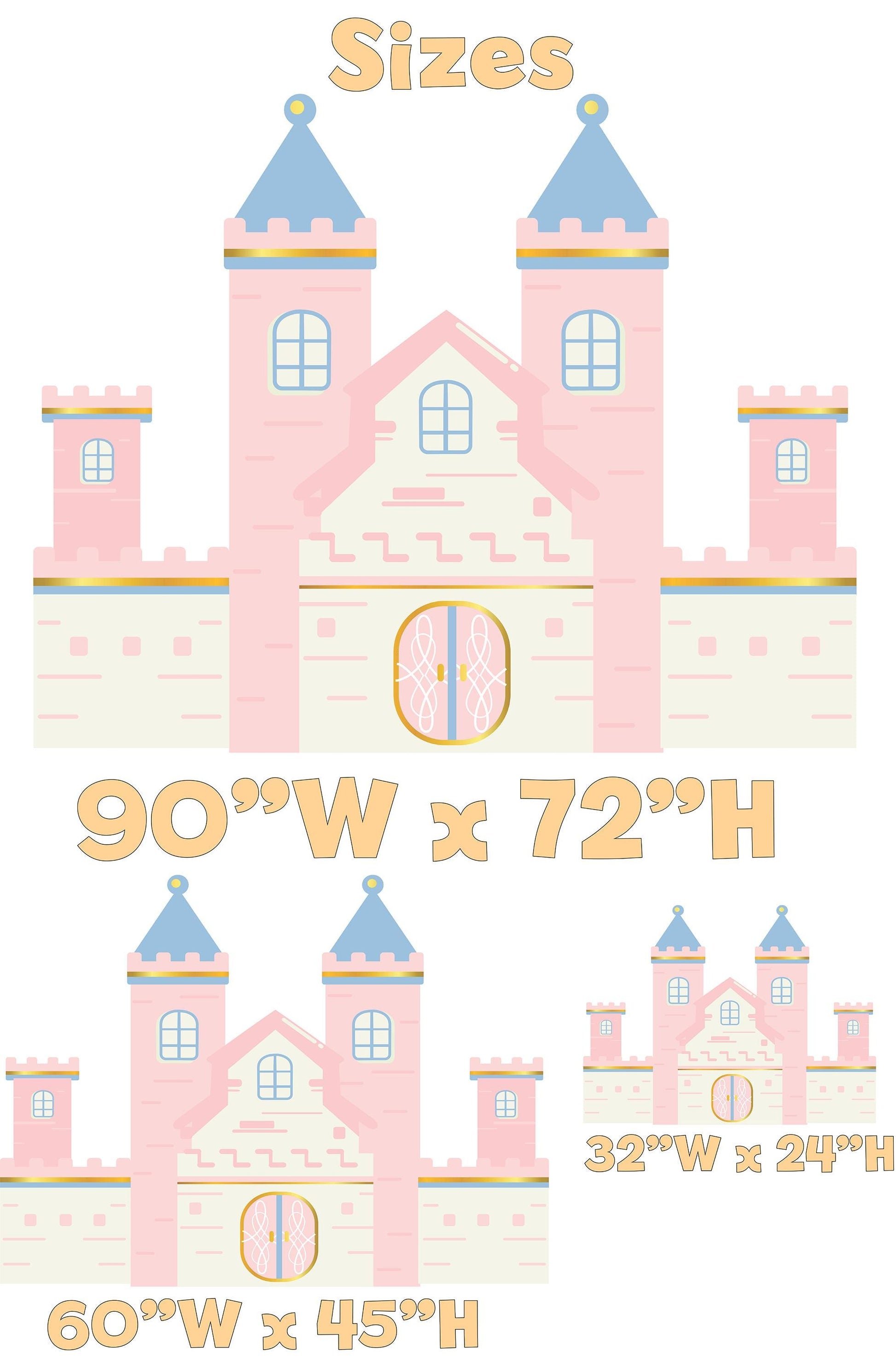 Pink Castle Cutout, Princess Party Decor, First Birthday, Fantasy, Princess Castle, Girls Baby Shower, Castle Backdrop
