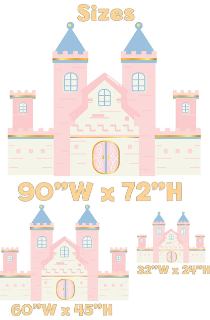 Pink Castle Cutout, Princess Party Decor, First Birthday, Fantasy, Princess Castle, Girls Baby Shower, Castle Backdrop
