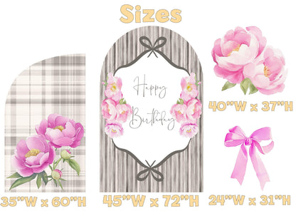 Floral Backdrop, Personalized Birthday Decorations, Baby Shower Decor, Bridal Shower, Bachelorette Party