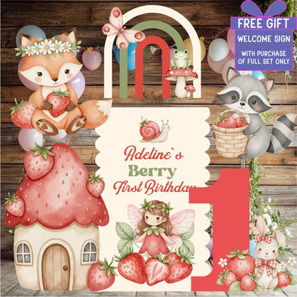 Berry Cutouts — custom party decor, printed and cut to shape