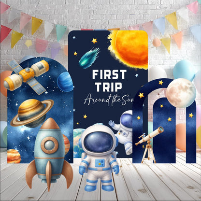Personalized Astronaut Party Cutouts, 1st Birthday Boy, Outer Space Decor, Welcome Sign, Baby Shower, Space Themed Party Decor