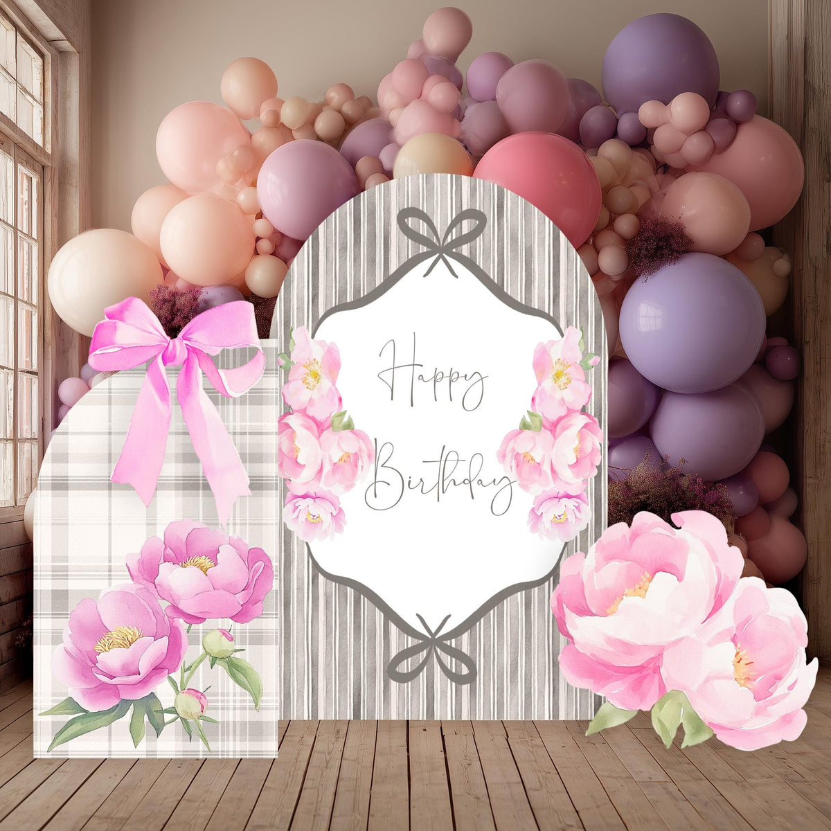 Floral Backdrop, Personalized Birthday Decorations, Baby Shower Decor, Bridal Shower, Bachelorette Party