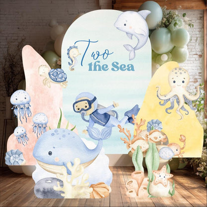Under the Sea Cutouts, Baby Boy, Ocean Animals, Party Props, Baby Shower, Backdrop, Underwater Birthday Party, Welcome Sign