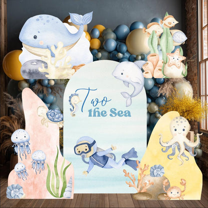Under the Sea Cutouts, Baby Boy, Ocean Animals, Party Props, Baby Shower, Backdrop, Underwater Birthday Party, Welcome Sign