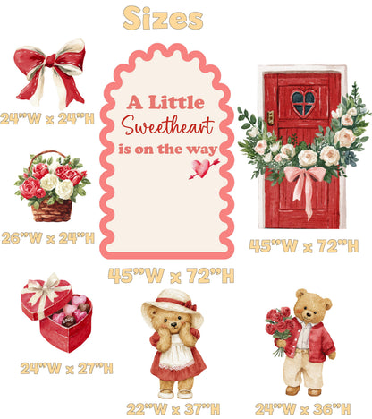 Valentine Teddy Bears Cutout, Baby Shower, Valentines Decor, Love Bear, Party Props, Birthday Decorations, Yard Sign