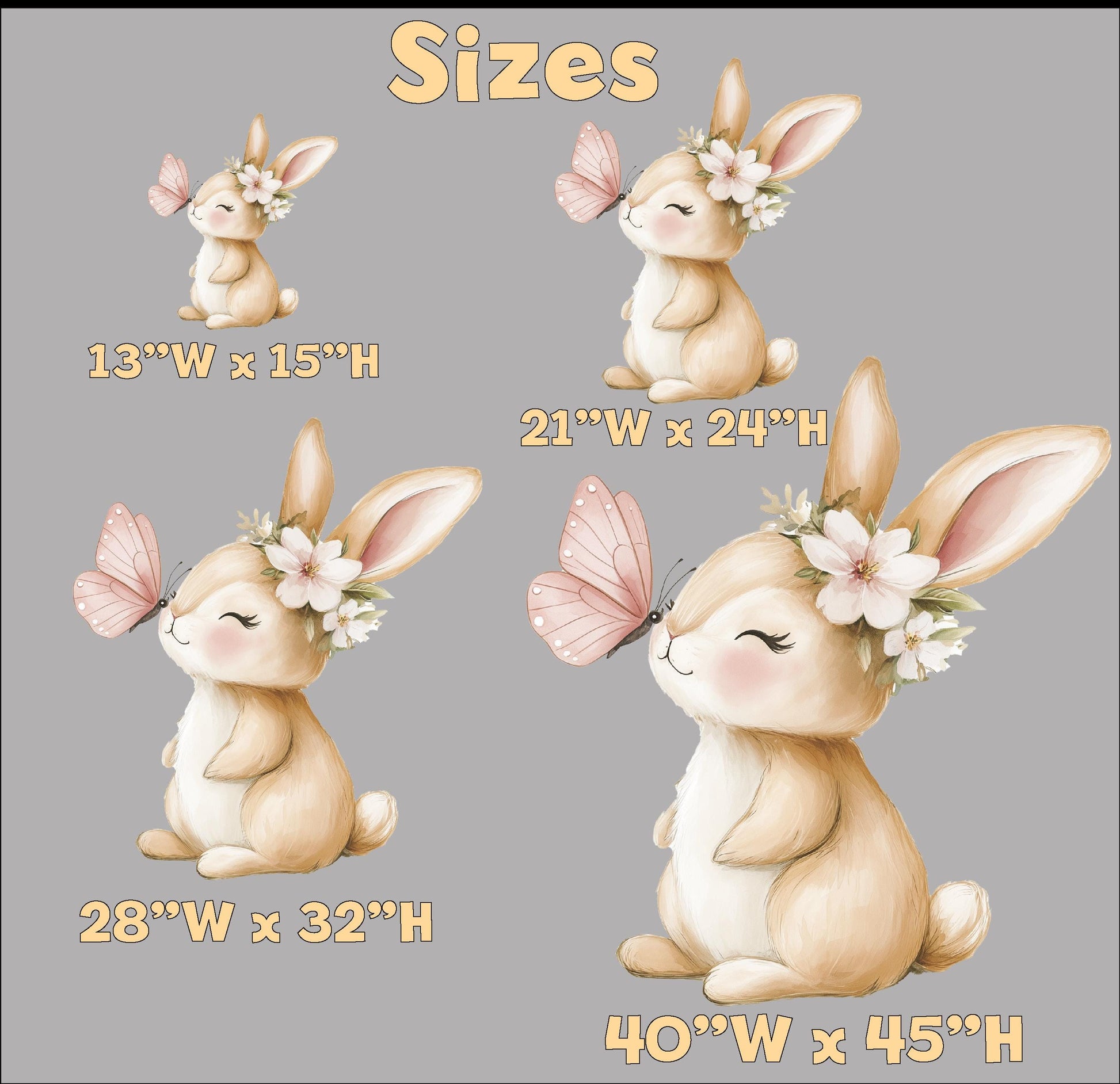 Cute Bunny with Flowers Cutout Decoration, Baby Shower Decor, Backdrop Decor, Yard Sign Art, Pink Bunny Party Props, Garden Bunny