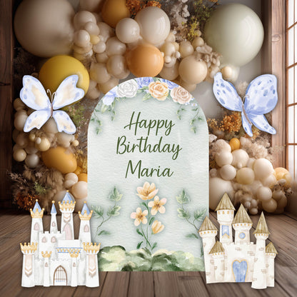Fairy Kingdom Cutouts — custom party decor, printed and cut to shape