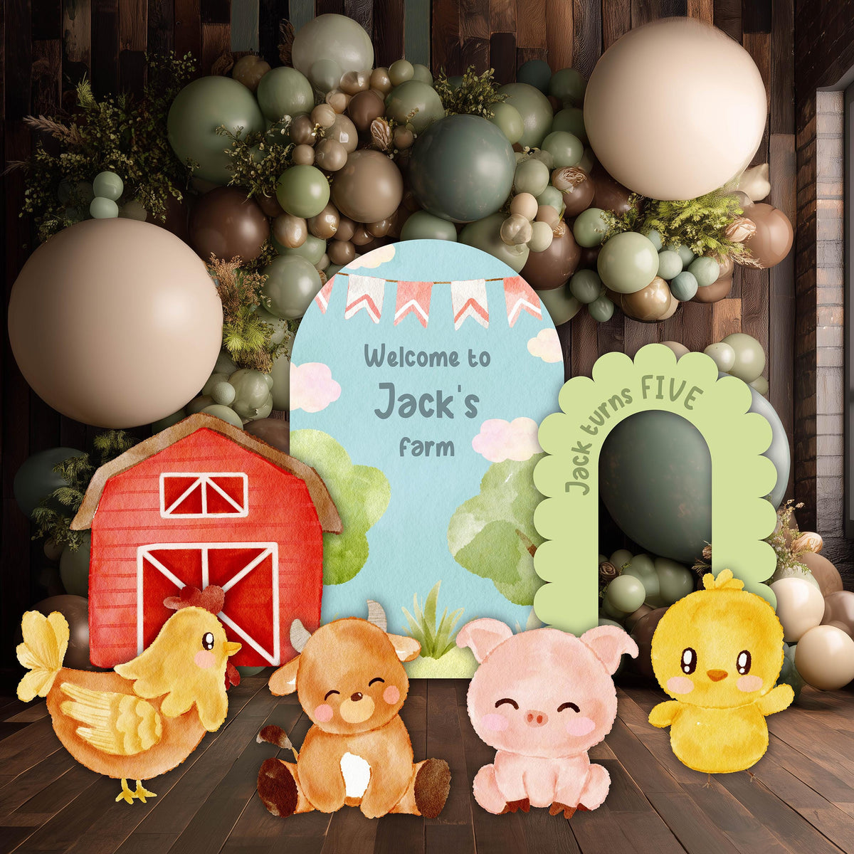 Farm Animals Cutouts, Ranch Animals, Barnyard Birthday Props, Personalized Baby Shower, Centerpieces