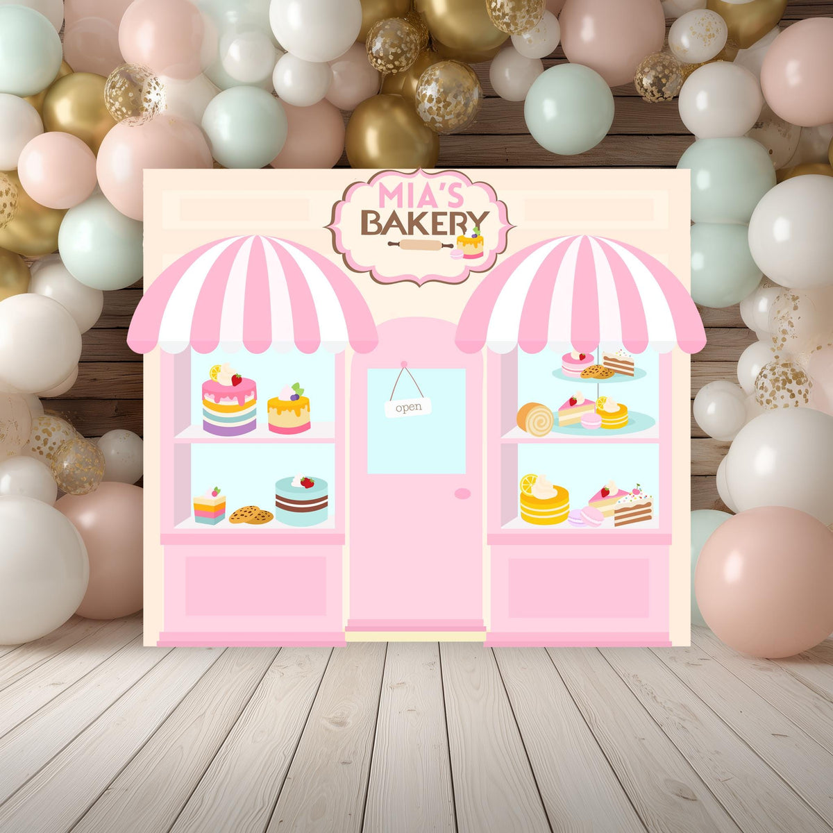 Bakery Shop Cutouts, Sweet Shop Props, Candyland Baby Shower, Candy Theme Decor, Dessert Shop, Patisserie Party Backdrop