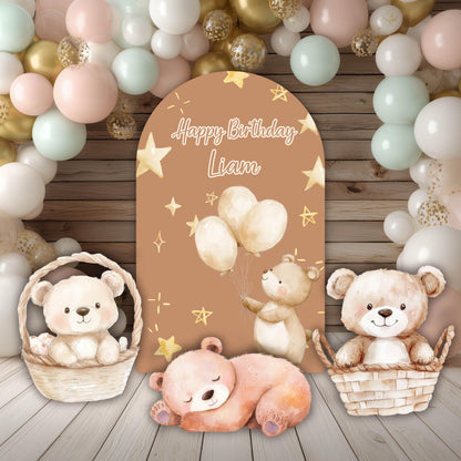 Neutral Bear Baby Shower Cutouts, First Birthday, We Can Bearly Wait, Boho Teddy Bear, Cute Bear, Backdrop, Party Props