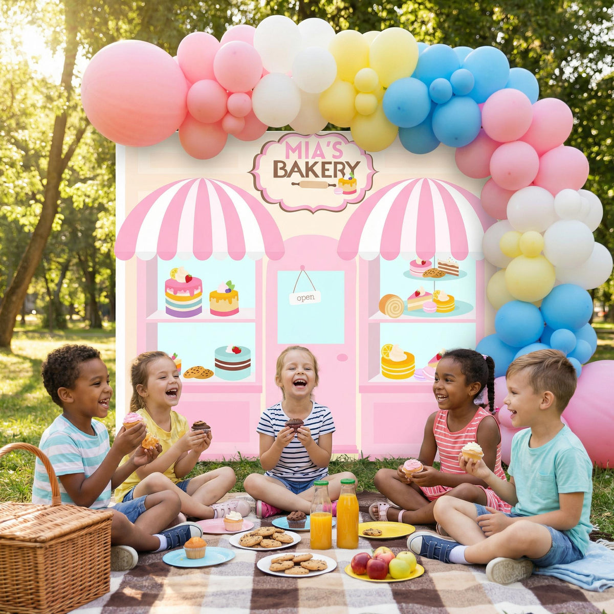 Bakery Shop Cutouts, Sweet Shop Props, Candyland Baby Shower, Candy Theme Decor, Dessert Shop, Patisserie Party Backdrop