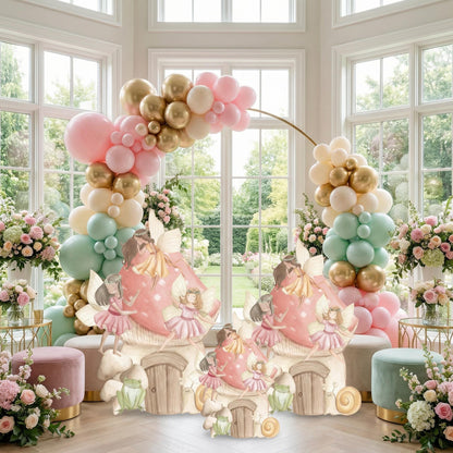 Fairy First Birthday Cutout, Fairy Theme Baby shower Mushroom Backdrop, Enchanted Fairy Birthday Decor, Fairy Door, Stand Up Prop, Signs
