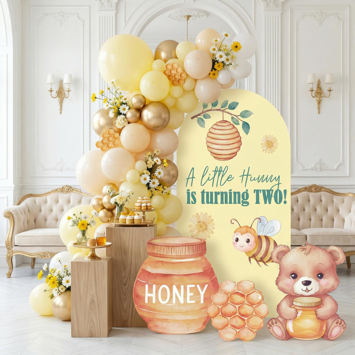 Baby Bear Honey Jar Cutout Decoration, Baby Shower Decor, Backdrop Decor, Honey Bear Baby Birthday, Classic Bear,Gender Neutral Baby Shower