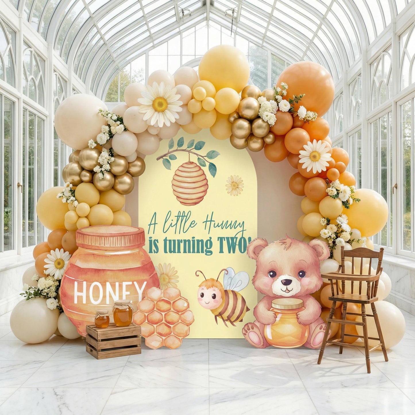 Baby Bear Honey Jar Cutout Decoration, Baby Shower Decor, Backdrop Decor, Honey Bear Baby Birthday, Classic Bear,Gender Neutral Baby Shower
