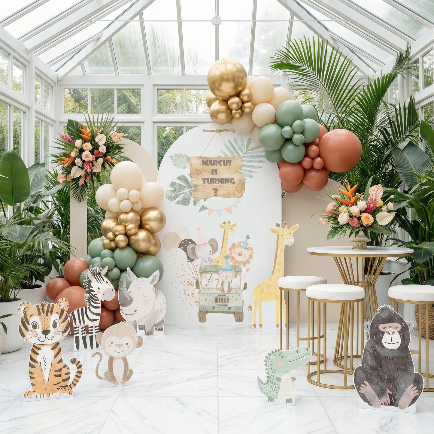 Safari Animals Cutouts, Wild One, Birthday Decor, Zoo Baby Shower, Backdrop, Watercolor Jungle Animals, Party Prop,Centerpieces,Party Animal