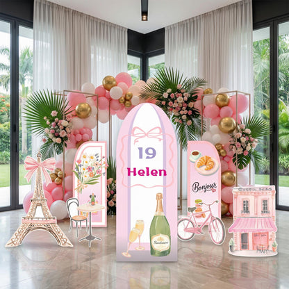 Paris Cutouts, Birthday Party Decor, Paris Baby Shower, Eiffel Tower Party Decoration, Bridal Shower, France Backdrop, Parisian Patisserie