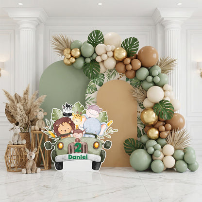 Safari Truck Party Prop — custom party decor, printed and cut to shape