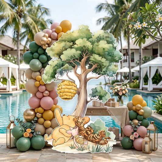 Classic Honey Bear Cutout Decoration — custom party decor, printed and cut to shape