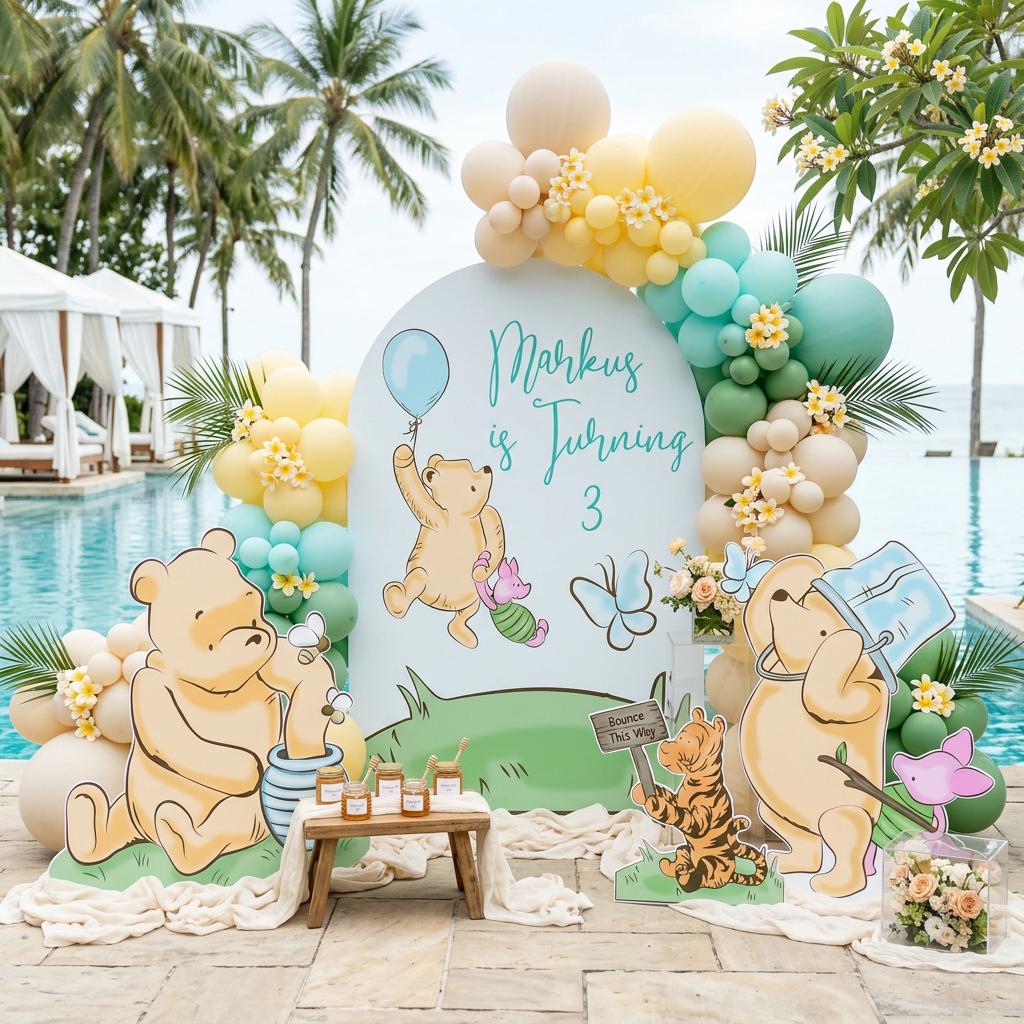 Classic Honey Bear Cutout Decoration, Blue Baby Shower Decor, Backdrop Decor, Baby Boy, Honey Bear, Boy Birthday, Classic Bear Props