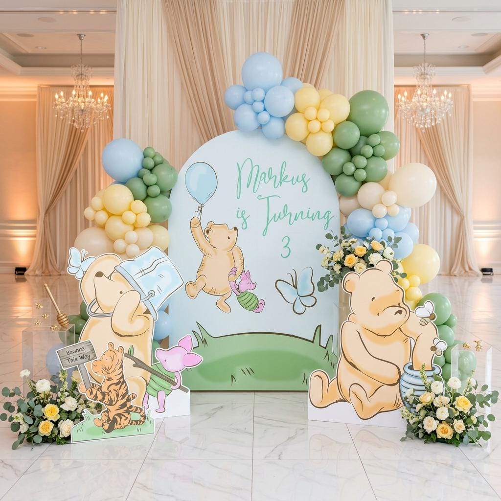 Classic Honey Bear Cutout Decoration, Blue Baby Shower Decor, Backdrop Decor, Baby Boy, Honey Bear, Boy Birthday, Classic Bear Props