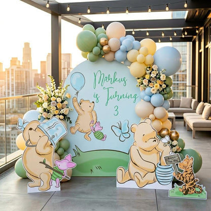 Classic Honey Bear Cutout — custom party decor, printed and cut to shape