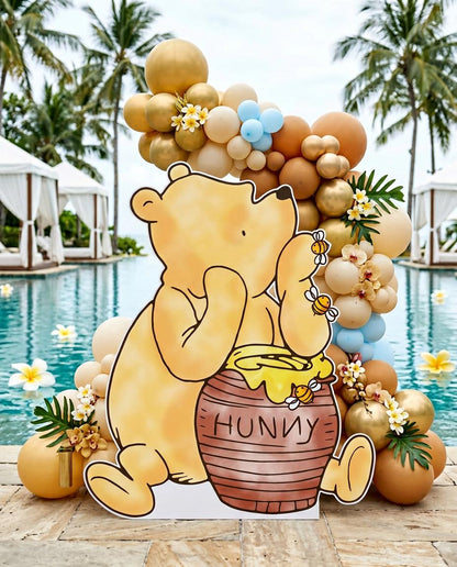 Classic Honey Bear Cutout Decoration, Baby Shower Decor, Backdrop Decor, Lawn Sign, Honey Bear Baby Birthday, Classic Bear