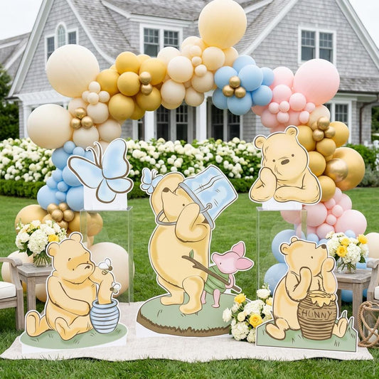 Classic Honey Bear Cutouts — custom party decor, printed and cut to shape