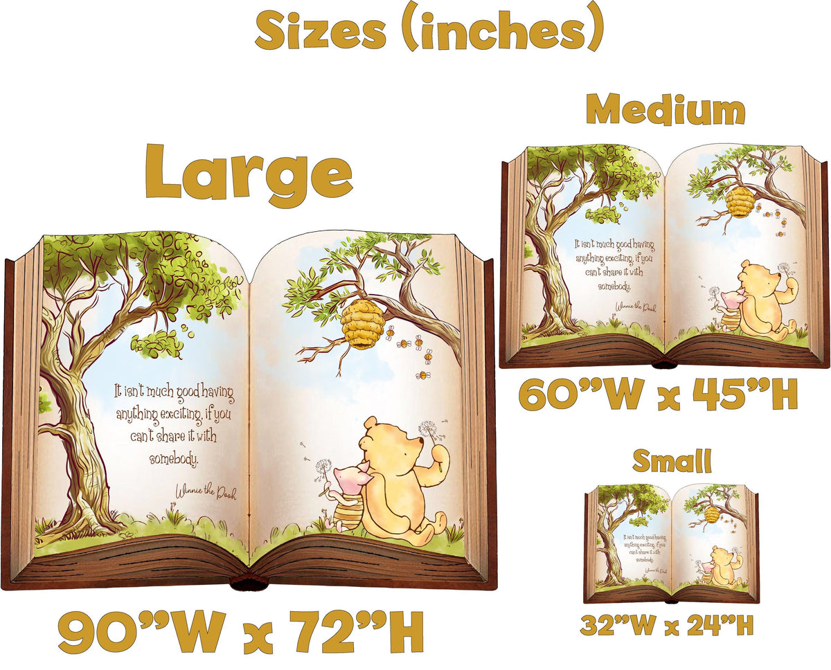 Classic Honey Bear Backdrop (Sharing Quote), Storybook Baby Shower, 1st Birthday Decor, Baby Announcement, Welcome Sign, New Baby