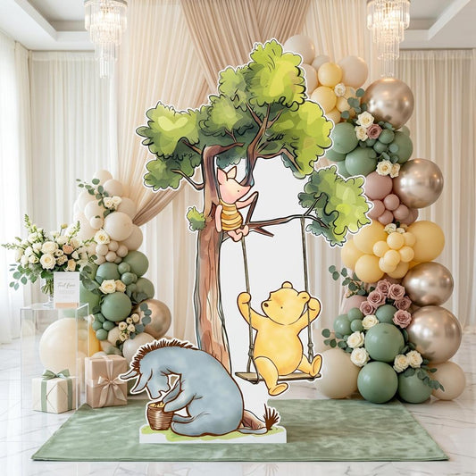 Classic Honey Bear Cutout Decoration — custom party decor, printed and cut to shape