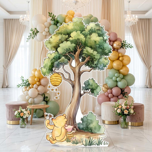 Classic Honey Bear Cutout — custom party decor, printed and cut to shape