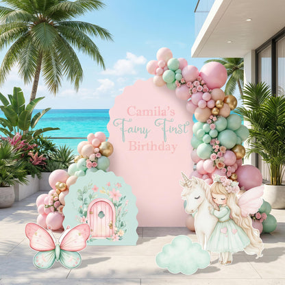 Pastel Fairy First Birthday Cutout, Whimsical Baby Shower, Fairytale, Princess, Centerpieces, Unicorn Party Props