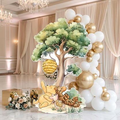 Classic Honey Bear Cutout Decoration (Tree with Friends), Baby Shower Decor, Backdrop, Yard Sign, Honey Bear, Baby Birthday, Classic Bear, Gender Reveal