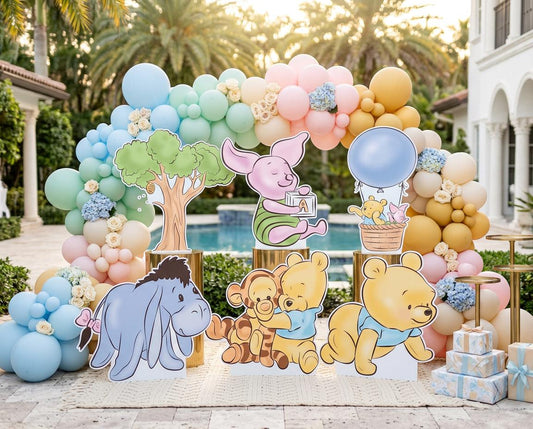 Baby Honey Bear Cutout — custom party decor, printed and cut to shape