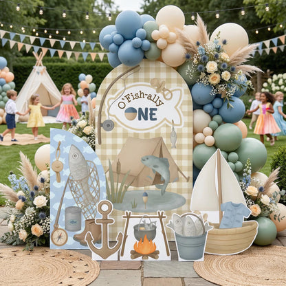 Ofishally One Cutouts — custom party decor, printed and cut to shape