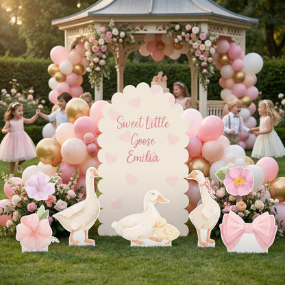 One Silly Goose Cutouts, Mama Goose Baby Shower, Silly Goose Props, Mother Goose, Lucky Duck, Gender Neutral, 1st Birthday