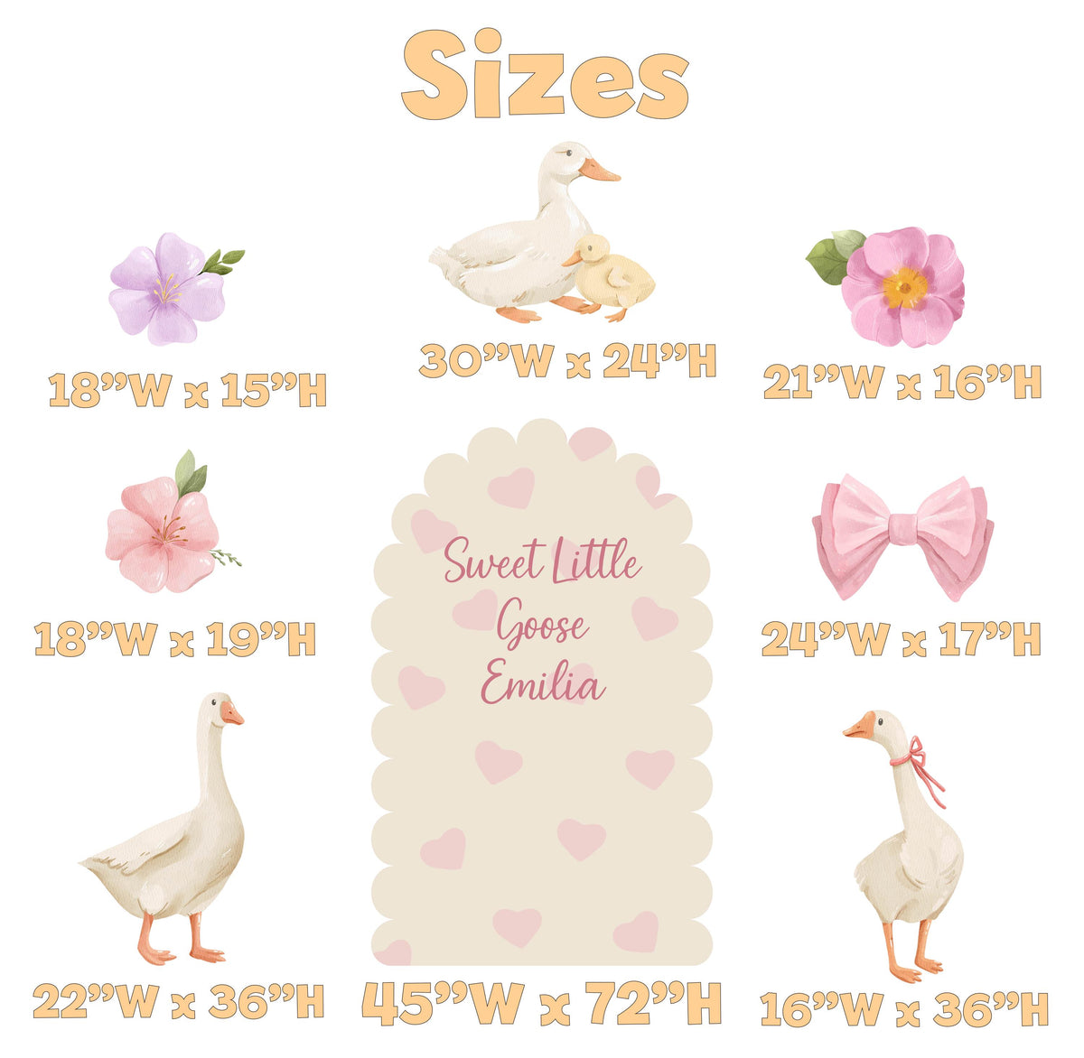 One Silly Goose Cutouts, Mama Goose Baby Shower, Silly Goose Props, Mother Goose, Lucky Duck, Gender Neutral, 1st Birthday