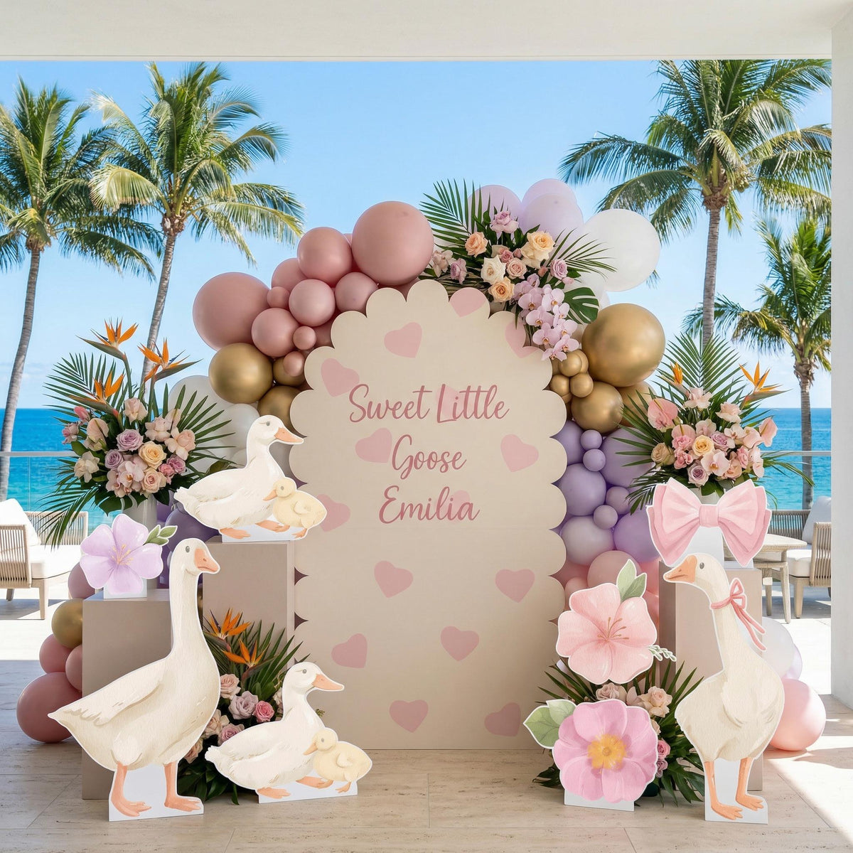 One Silly Goose Cutouts, Mama Goose Baby Shower, Silly Goose Props, Mother Goose, Lucky Duck, Gender Neutral, 1st Birthday