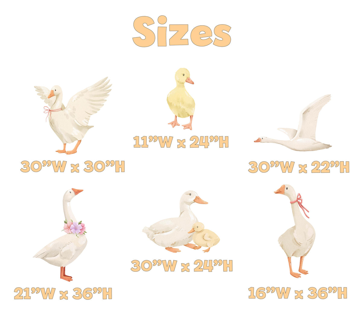 One Silly Goose Set 6 Cutouts, Mama Goose Baby Shower, Silly Goose Props, Mother Goose, Lucky Duck, Gender Neutral, 1st Birthday